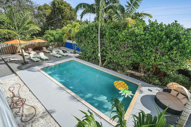 view of pool with a patio area