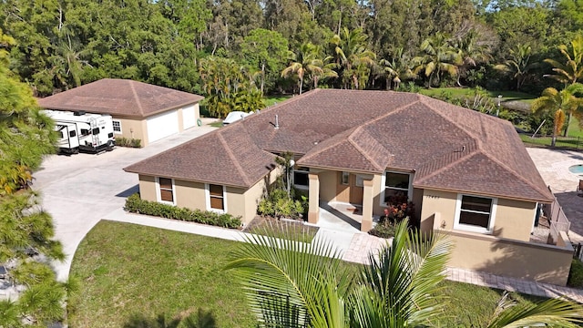 birds eye view of property