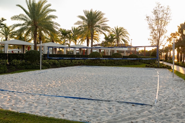 view of home's community featuring a gazebo and volleyball court