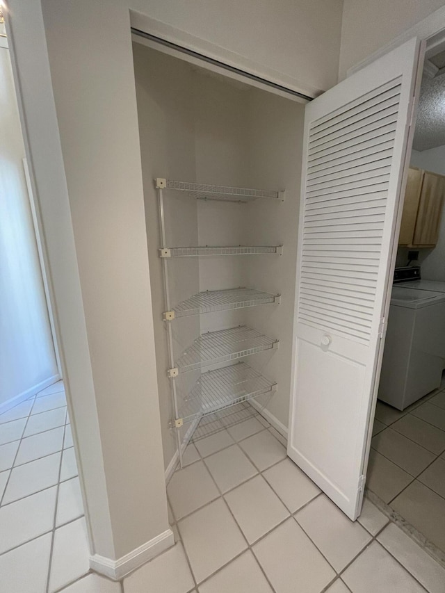 pantry with washer / dryer