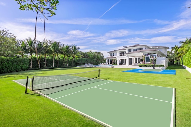 view of tennis court