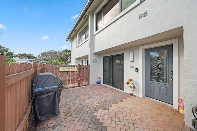 exterior space with grilling area