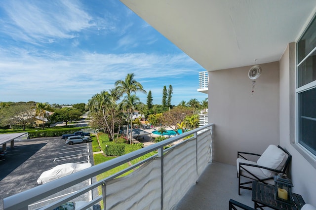 view of balcony