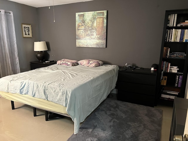 view of tiled bedroom