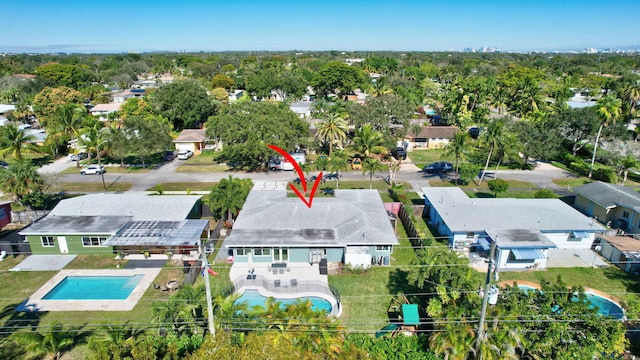 birds eye view of property