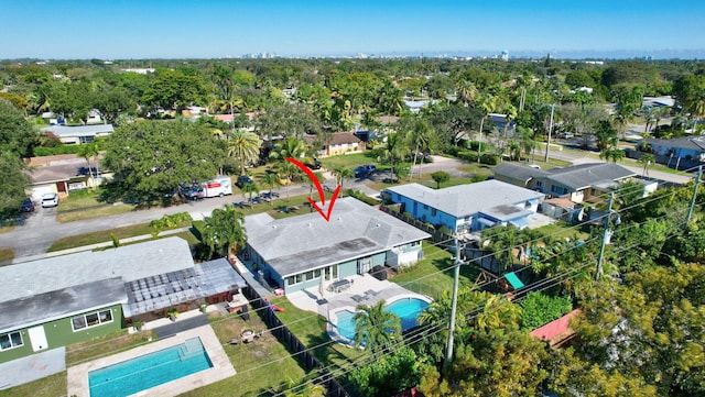 birds eye view of property