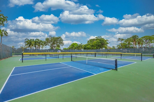 view of sport court