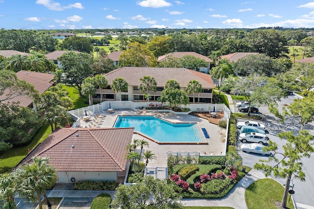 birds eye view of property