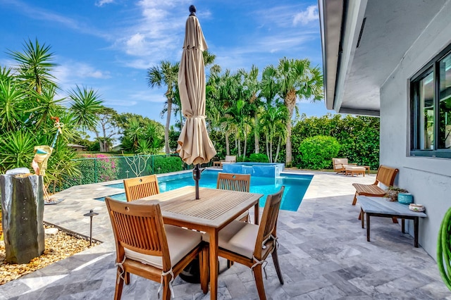 view of pool with a patio