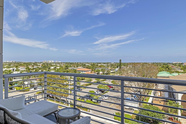 view of balcony