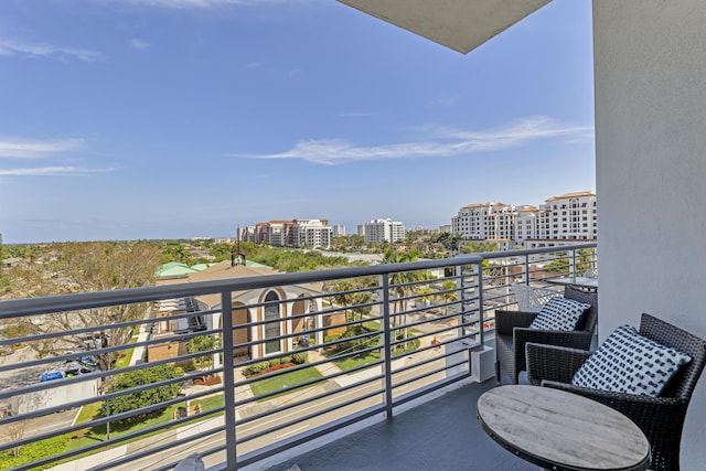 view of balcony