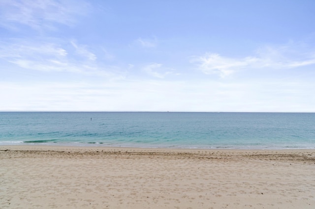 property view of water with a view of the beach