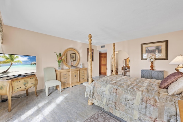 bedroom with carpet floors