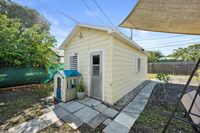 view of outbuilding