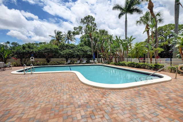 view of pool with a patio