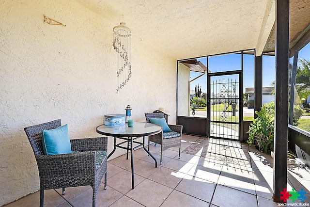 view of sunroom / solarium