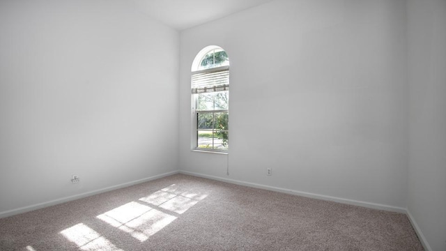 unfurnished room with carpet floors