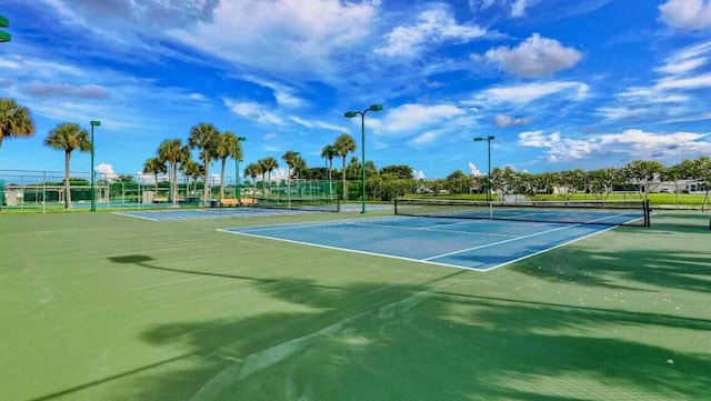 view of tennis court