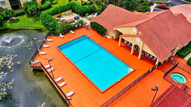 view of pool