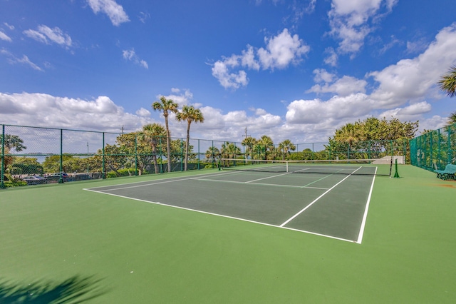 view of tennis court