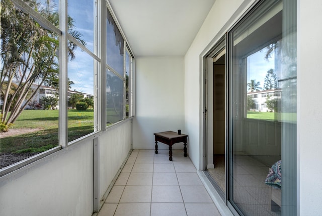 view of sunroom / solarium