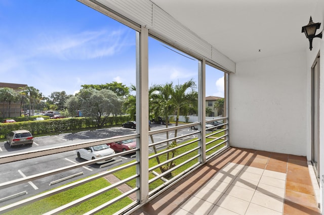 view of sunroom