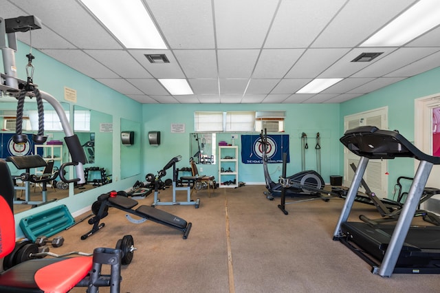 view of exercise room