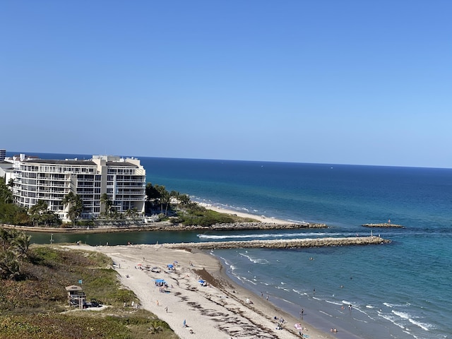 1180 S Ocean Blvd Unit 15B, Boca Raton, FL 33432 - water view featuring nearby beach