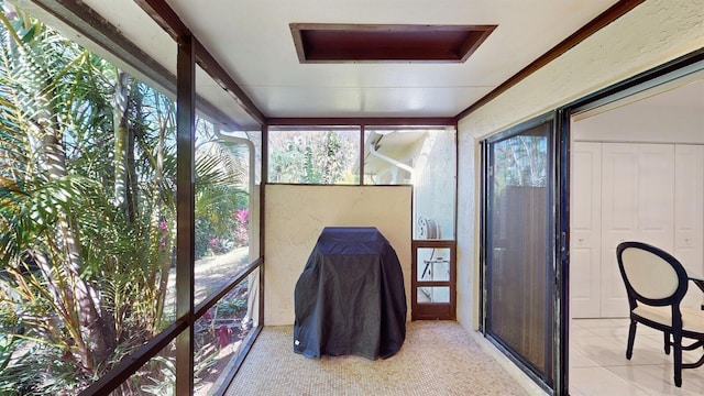 view of sunroom / solarium