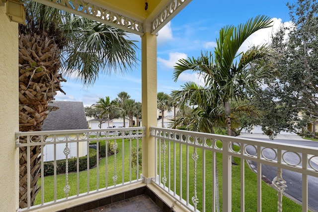 view of balcony