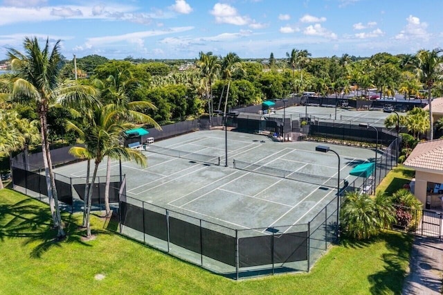 view of tennis court