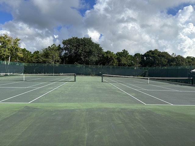 view of tennis court