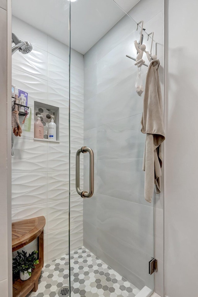 bathroom with walk in shower