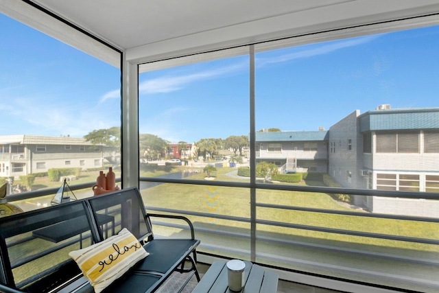 view of sunroom / solarium