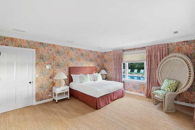 bedroom featuring wood-type flooring