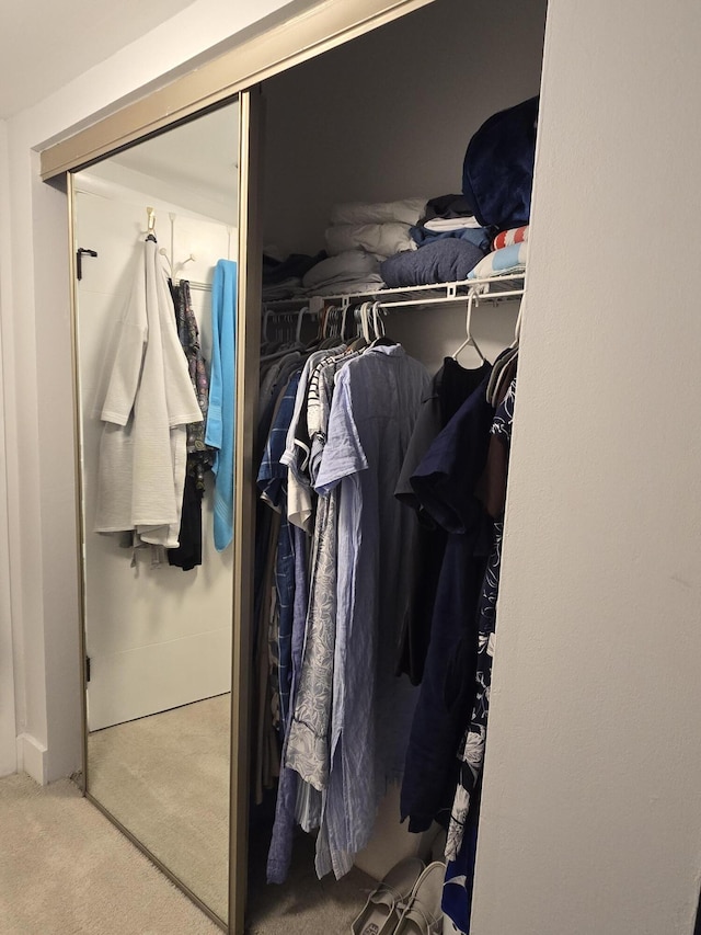 view of closet