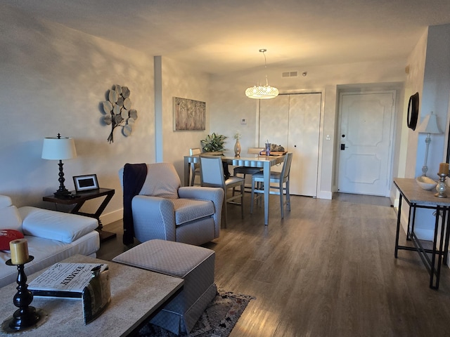 4001 Hillcrest Dr Unit 715, Hollywood, FL 33021 - living room featuring wood finished floors and baseboards