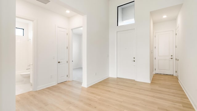 entryway featuring light hardwood / wood-style flooring