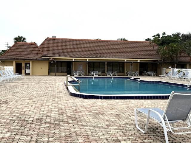 view of pool with a patio area