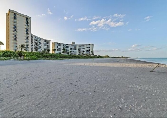 property view of water with a view of the beach