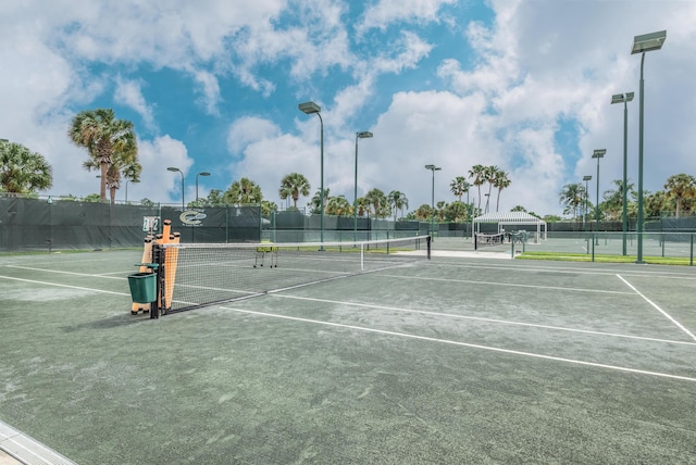 view of tennis court