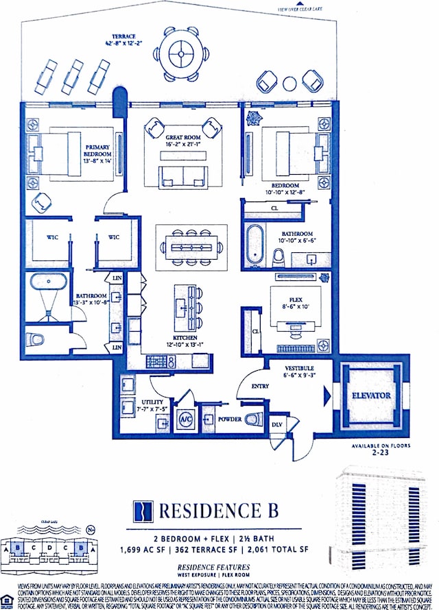 550 S Australian Ave Unit 405, West Palm Beach, FL 33401 - plan