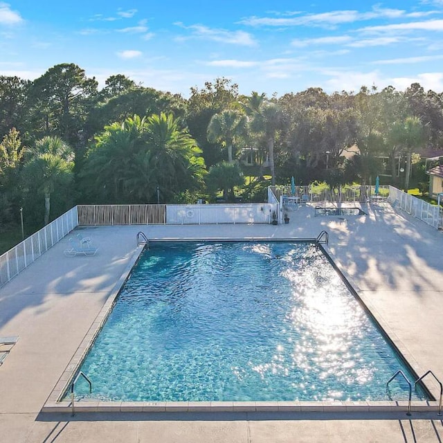 view of pool with a patio area