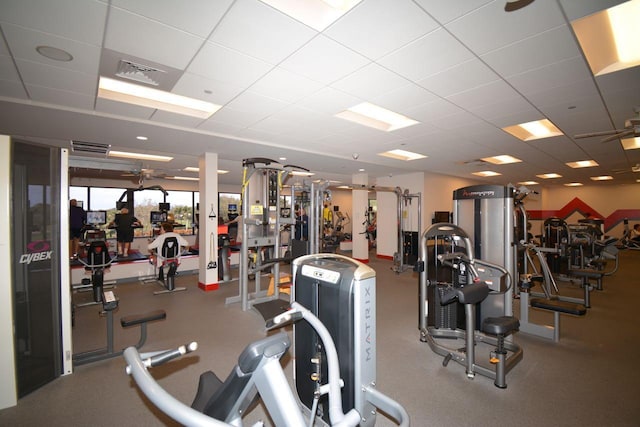 view of workout area