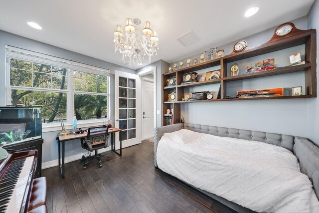 living room with dark hardwood / wood-style flooring, ceiling fan, and sink