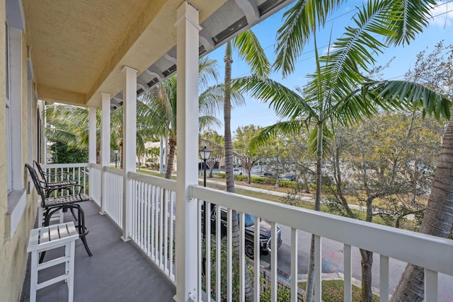 view of balcony