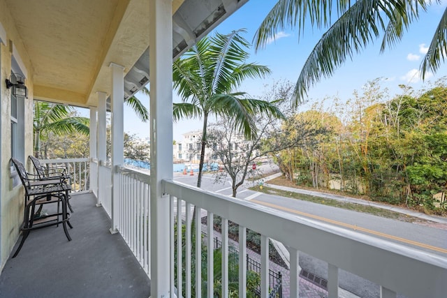 view of balcony