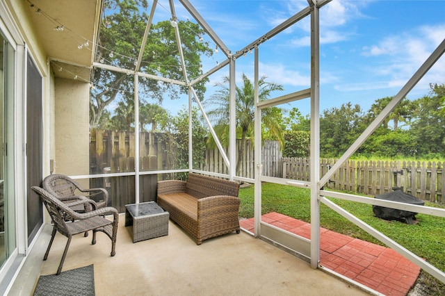 view of sunroom / solarium