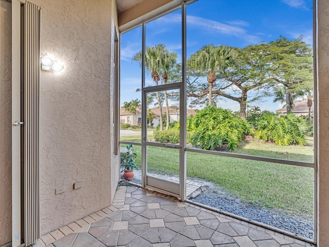 view of doorway to outside