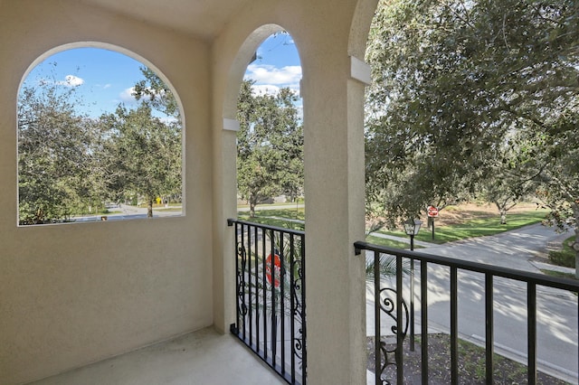 view of balcony